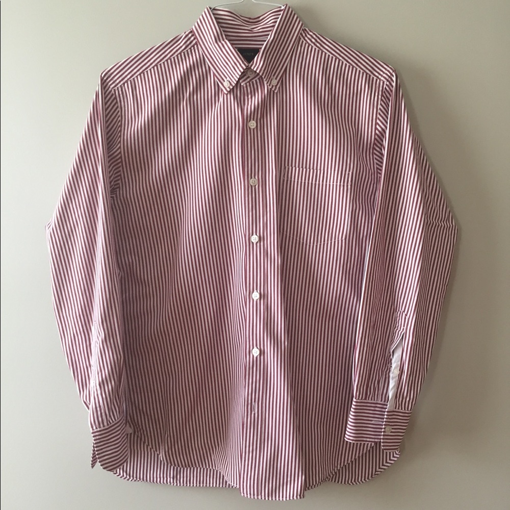 J Crew Men’s Striped Button Down Long Sleeve Shirt